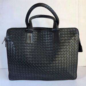 Bottega Veneta Black Briefcase Bag